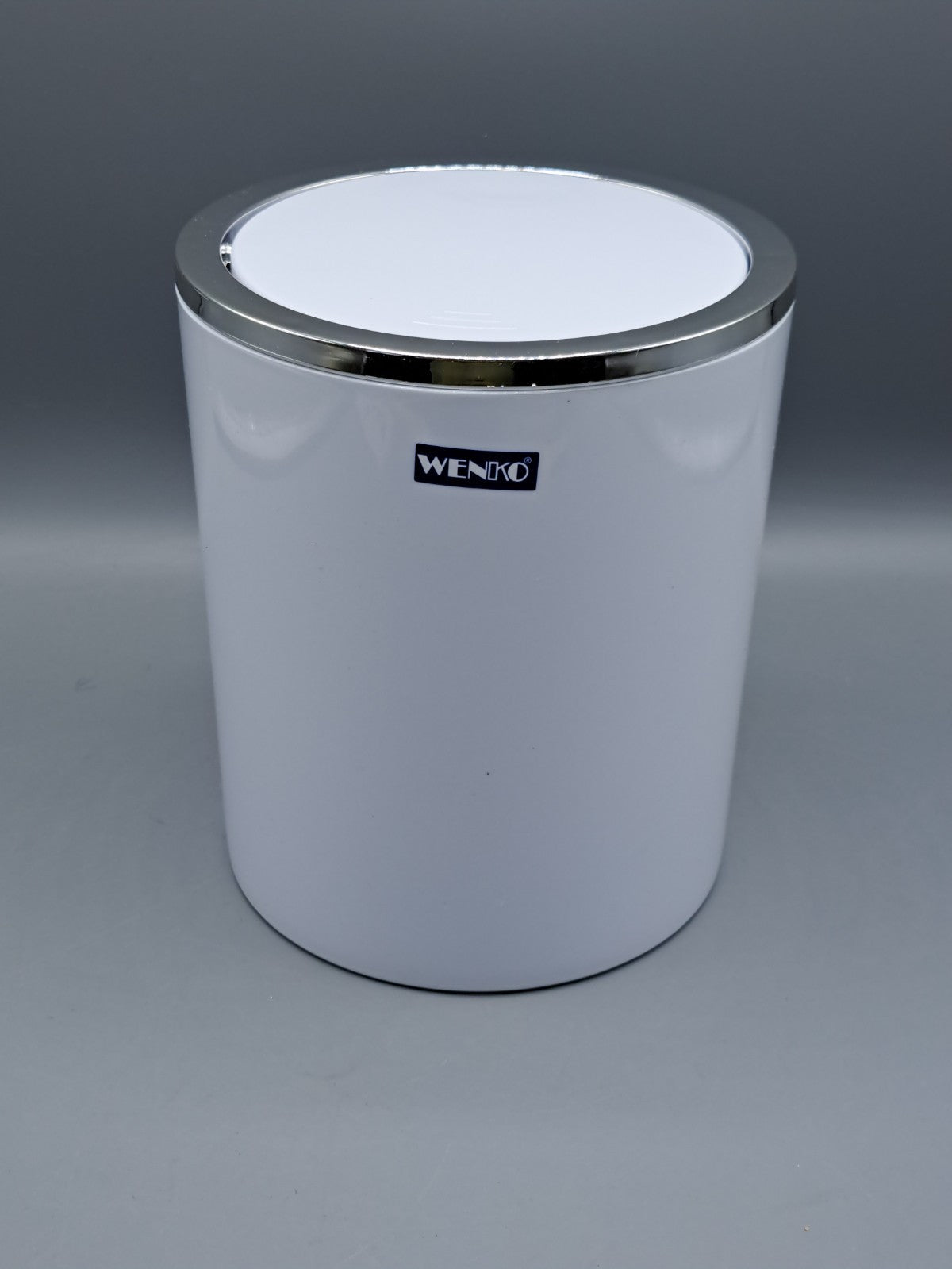 WENKO Kosmetikeimer Inca 5 Liter, Bad Mülleimer Mit Schwingdeckel, Kunststoff